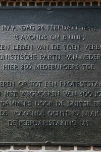 Oorlog-05 Proteststaking wegvoeren van 400 Joodse Amsterdammers